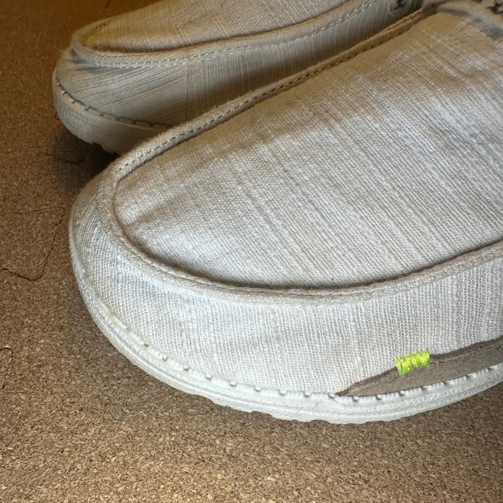 Hey Dude Wendy Star White‎ Women Size 8 Slip On Canvas Loafers Moon and Back - Picture 10 of 10